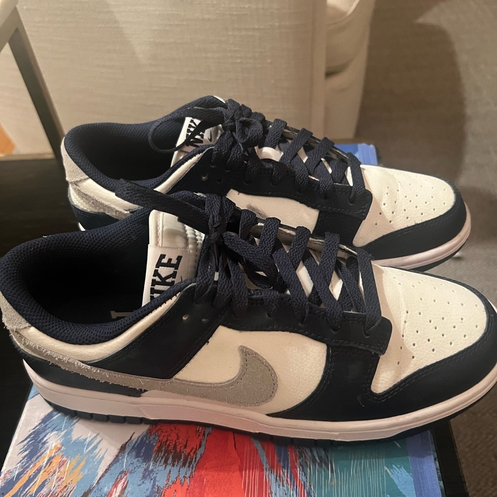 Nike Dunks Mens Navy, White and Grey sneakers